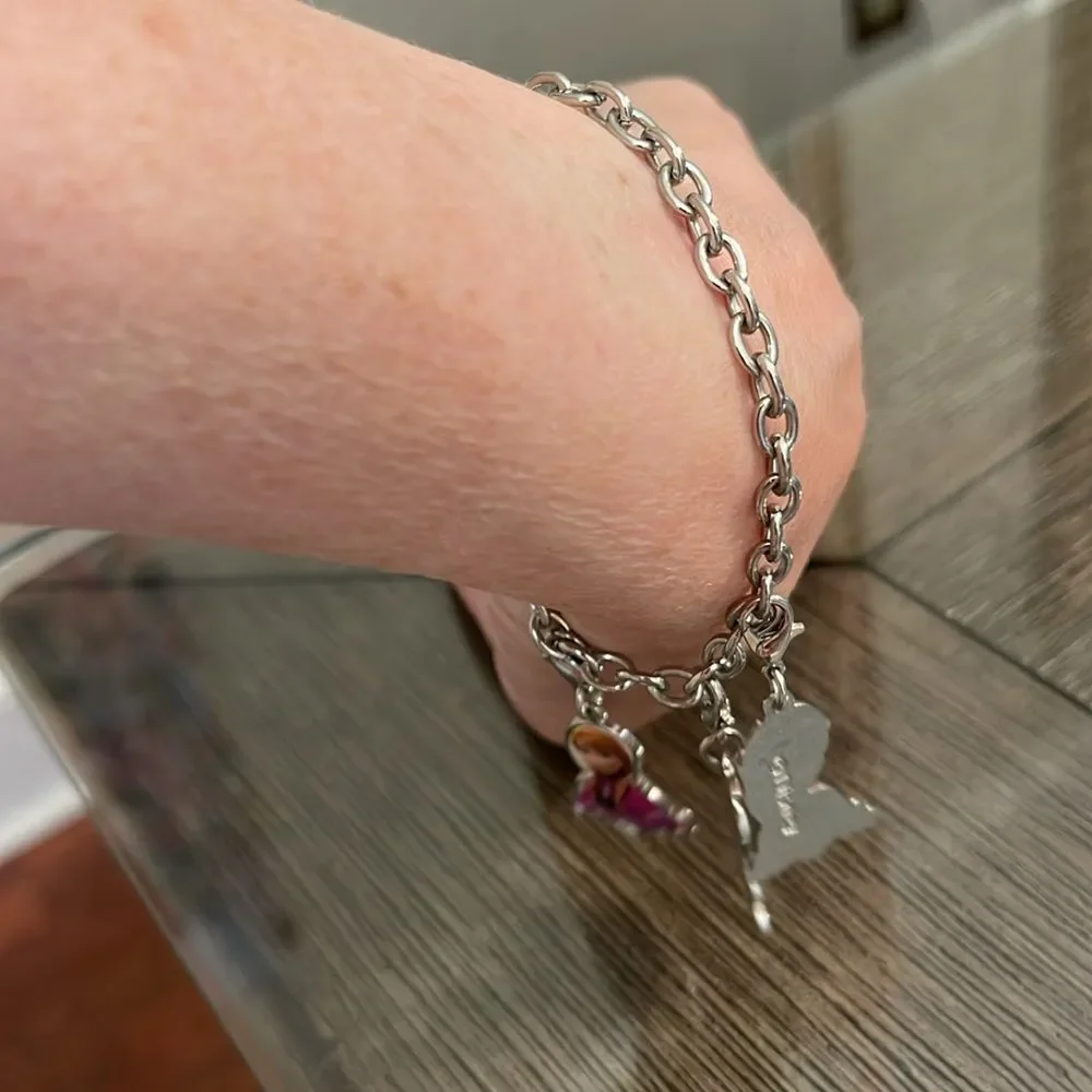 Disney Frozen Charm Bracelet with Toggle Clasp